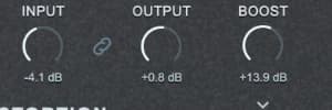 HADES Input and Output knobs with their gain link