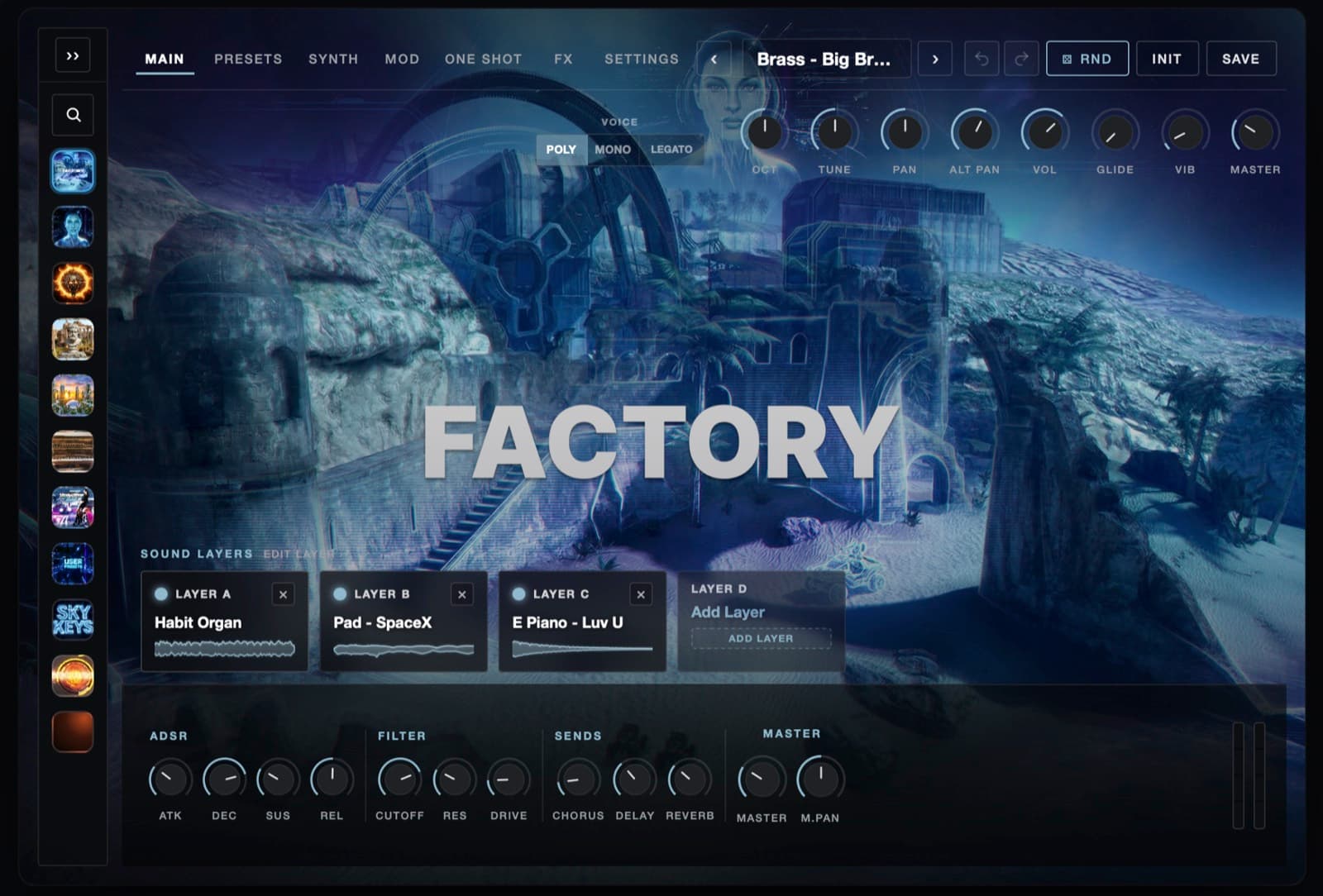 Factory Library skin
