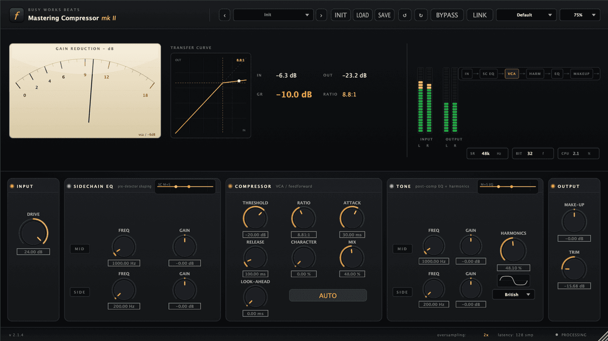 Busy Works Beats Mastering Compressor