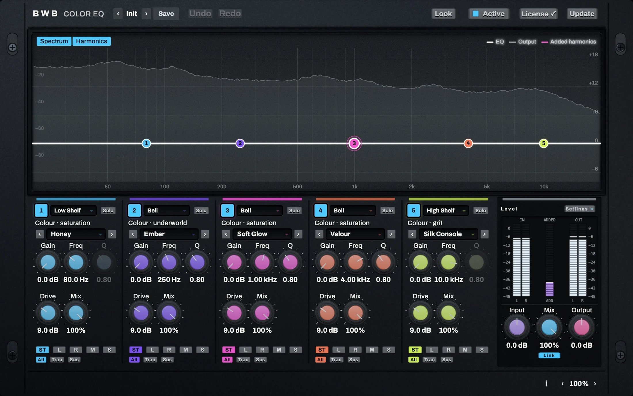 COLOR EQ product interface