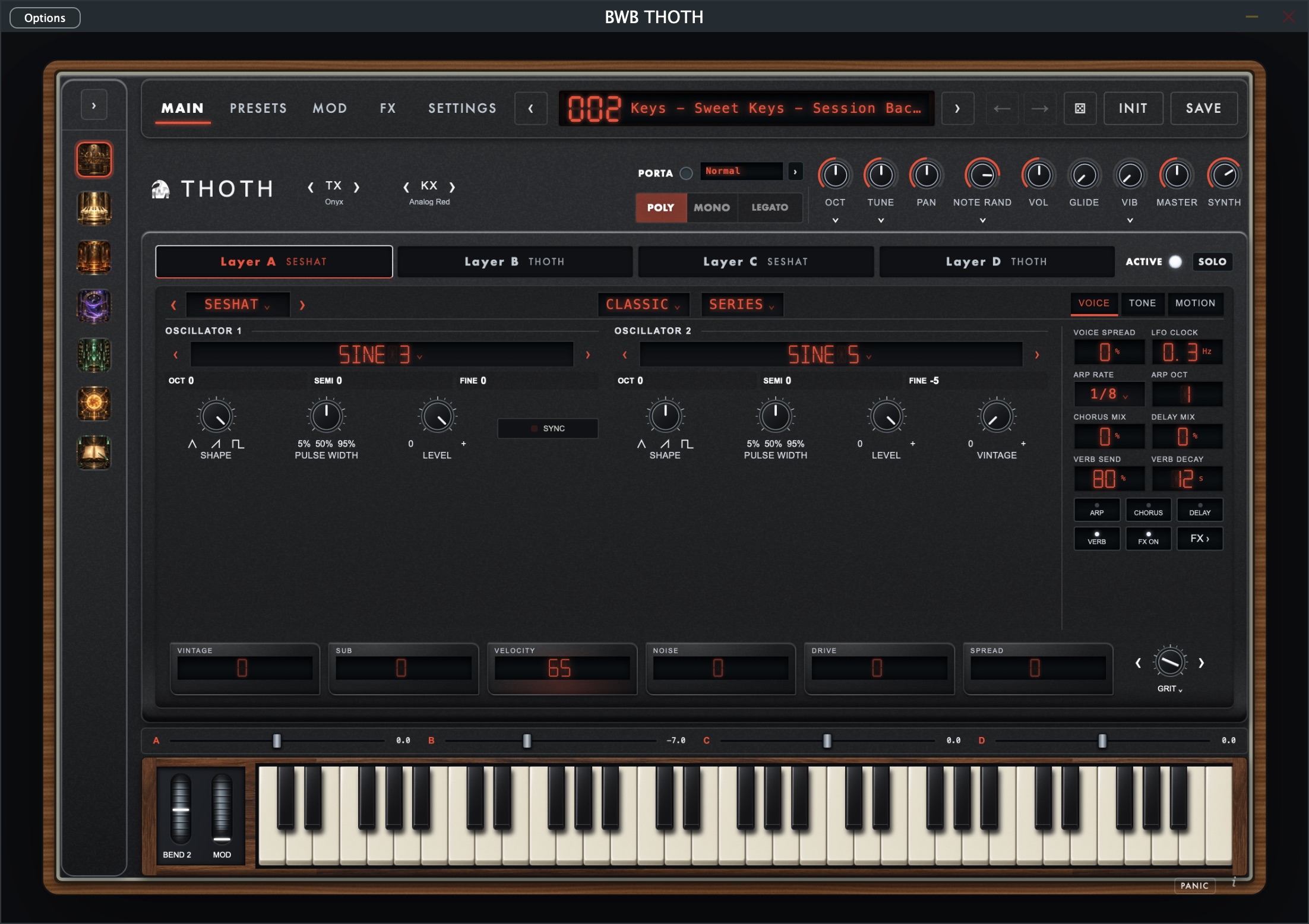 THOTH instrument interface